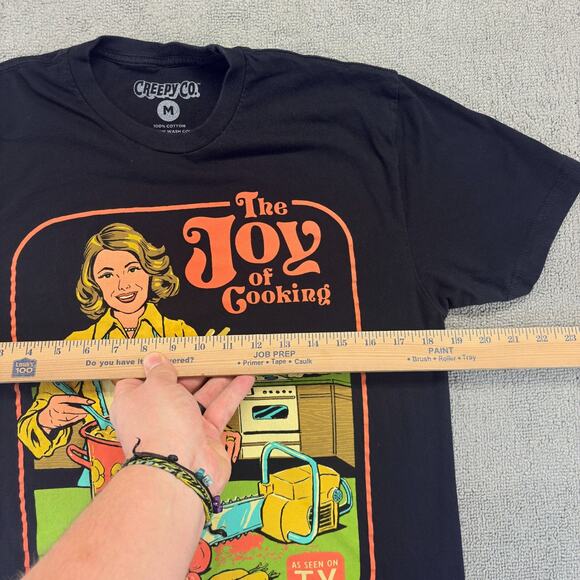 Creepy Co. Shirt Size Medium Black "The Joy of Cooking" Horror Steven Rhodes - Picture 5 of 6